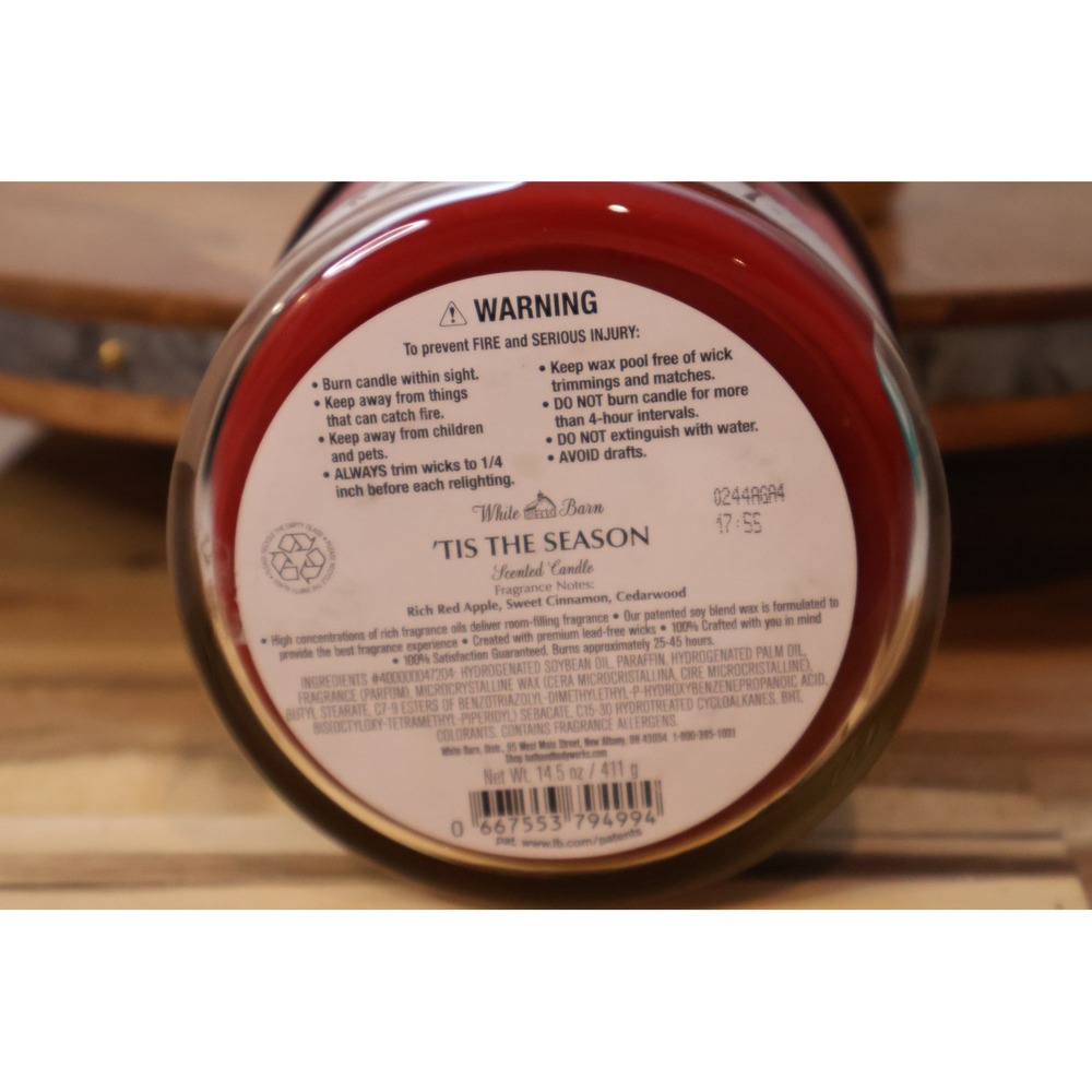 Bath & Body Works White Barn 3-Wick Candle Set Tis the Season Paris Cafe NEW - Picture 4 of 4